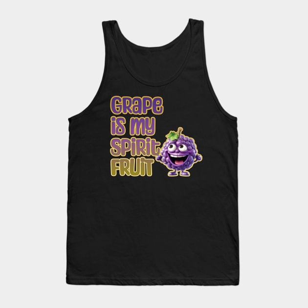 Grape is My Spirit Fruit Tank Top by DanielLiamGill